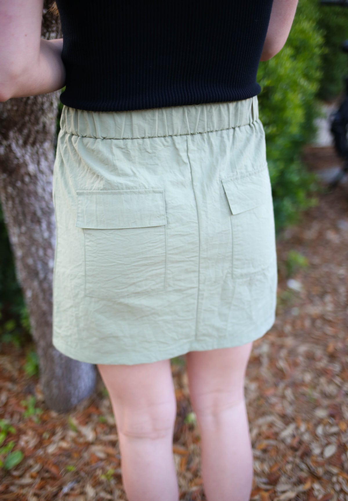 Olive Green Cargo Active Skirt | Boutique Elise | Carra Very J