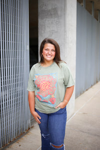 better days ahead green graphic tee