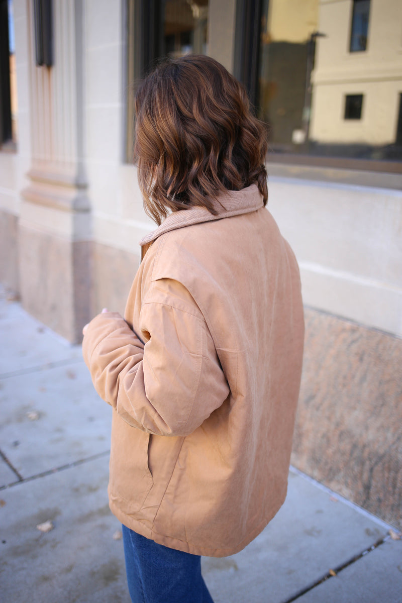 Camel Puffer Barn Jacket | Jill Hyfve