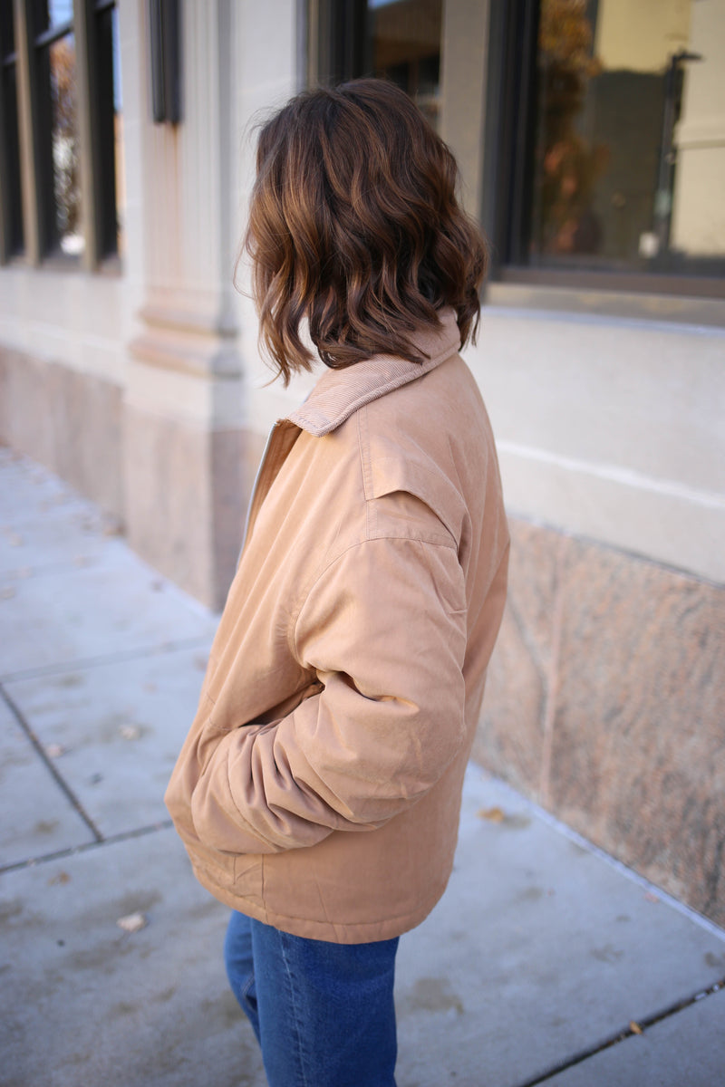 Camel Puffer Barn Jacket | Jill Hyfve