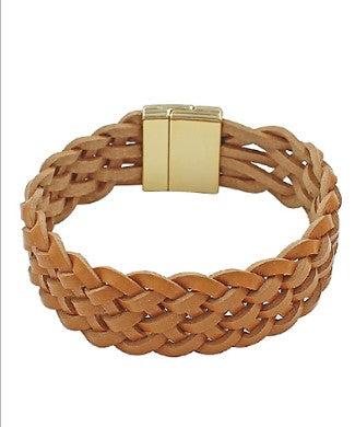Brown Wrap Bracelet | Boutique Elise Golden Stella