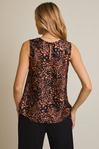 Black and Brown Abstract Print Tank Top | Makenna Gilli
