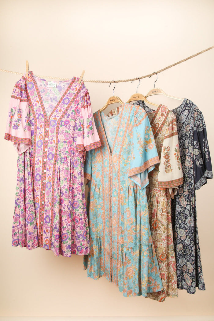 Boho Print Button-Down Tunic Dress | Alexis Very J