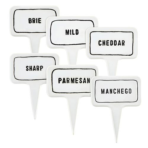 Ceramic Cheese Markers Santa Barbara Design Studio