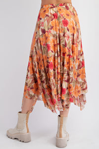 Floral Print Midi Skirt | Boutique Elise | Katie Easel