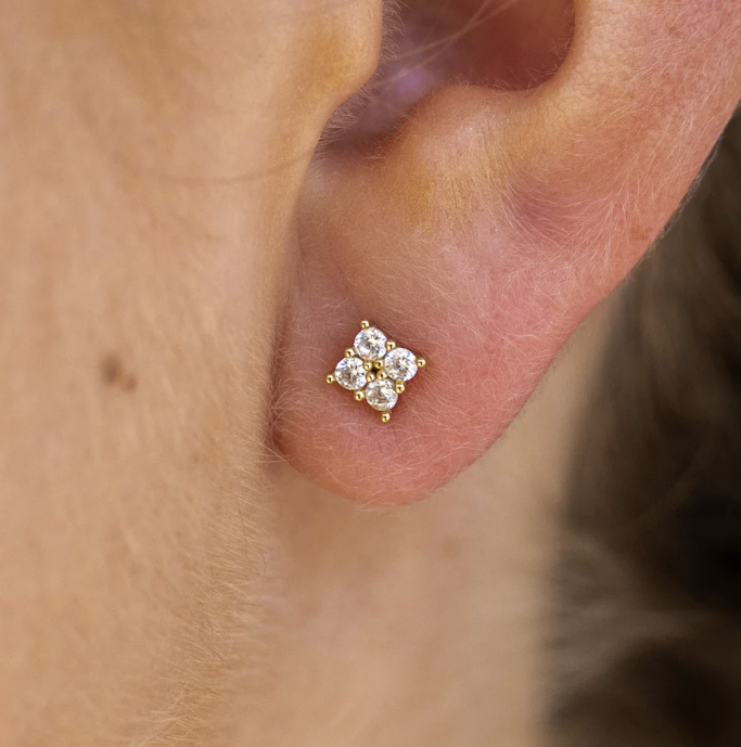 Gemini Stud Earrings Alco