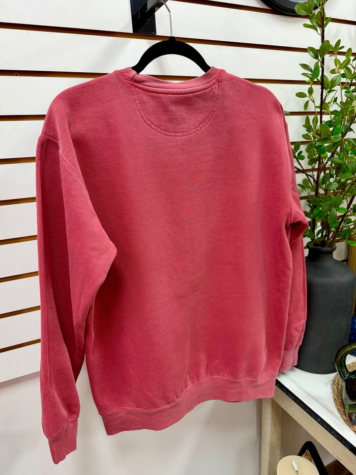 Favorite Parent Comfort Colors Red Crewneck Sweatshirt Creative Co-Op