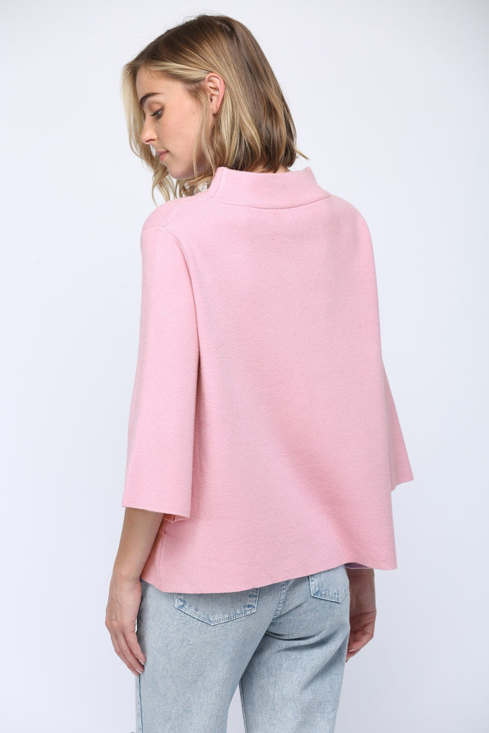 Light Pink 3/4 Sleeve Sweater | Boutique Elise | Shannon fate