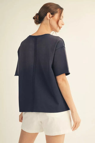 Navy American Flag Top | Lynn Jodifl