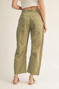 Olive Green Patch Denim Jeans | Jacie Jodifl