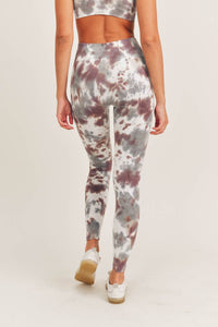 Seamless Ribbed Tie Dye Leggings | Boutique Elise | Serena Mono b