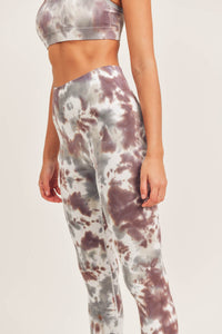 Seamless Ribbed Tie Dye Leggings | Boutique Elise | Serena Mono b