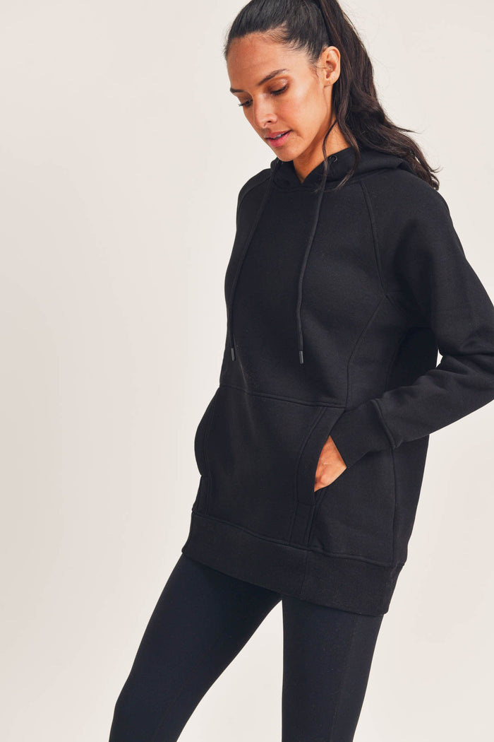 Black Oversized Hoodie Sweatshirt | Boutique Elise | Brooke Mono b