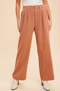 Terracotta Tailored Wide Leg Pant | Boutique Elise | Penelope Hem & Thread