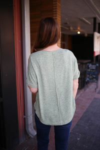Short Sleeve Basic Button Top | Boutique Elise | Cameron Very J