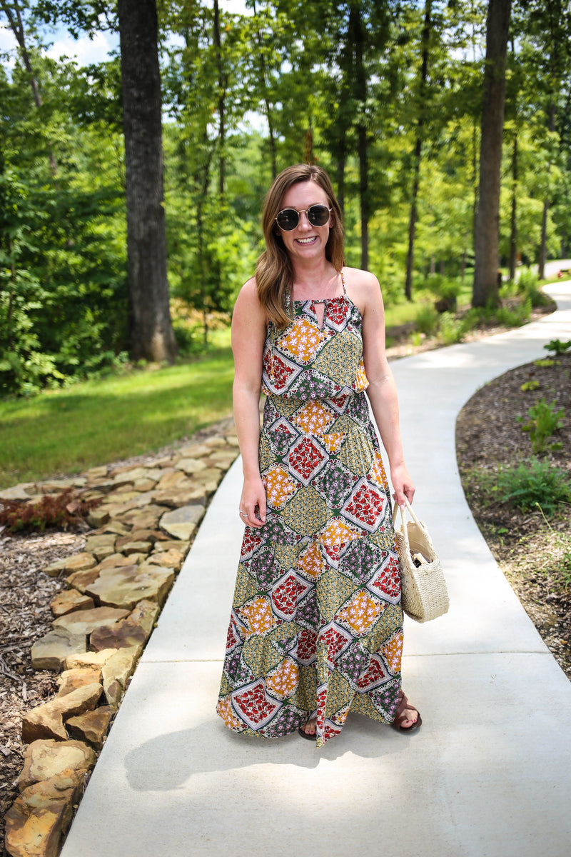 Patchwork Maxi Dress